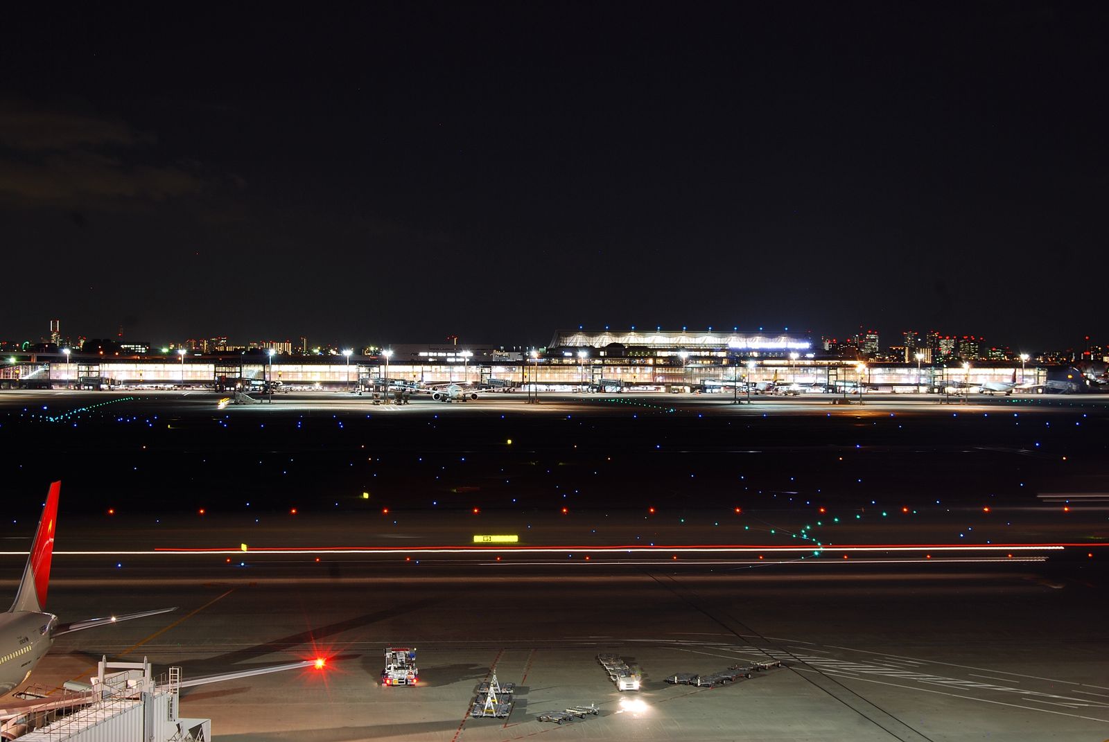 Haneda airport at night